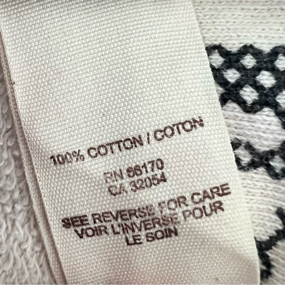 RARE Free People Cream & Black Bird Print Wide Lapel Fitted Cardigan Jacket S - Picture 8 of 8